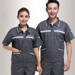 夏季宝马4S店汽修工作服L-QX017